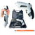 47Pcs Cordless Rechargeable Screwdriver Set with LED Light includes various bits and a handy case for easy storage.