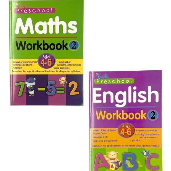 Perfect Dealz Preschool Workbooks in Maths and English for Kids