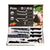 6 Piece Non Stick Coating Stainless Steel Knife Set displayed in a box with various knife designs and kitchen accessories.