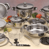 Perfect Dealz Stainless Steel Cookware Heavy Bottom Pots 27 Pieces Set