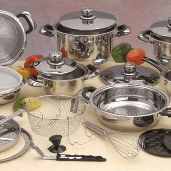 Perfect Dealz Stainless Steel Cookware Heavy Bottom Pots 27 Pieces Set