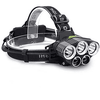 USB Rechargeable Waterproof LED Headlamp with multiple LED lights for hands-free lighting in any condition.