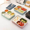 Perfect Dealz 4 Compartment Large Capacity Sealed Square Lunch Box