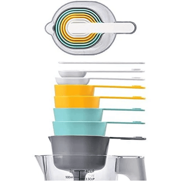 Perfect Dealz 9 Piece Stackable Measuring Cup Set