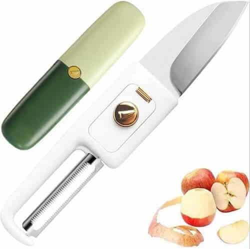Stainless Steel 2 In 1 Fruit Knife With Peeler image 4