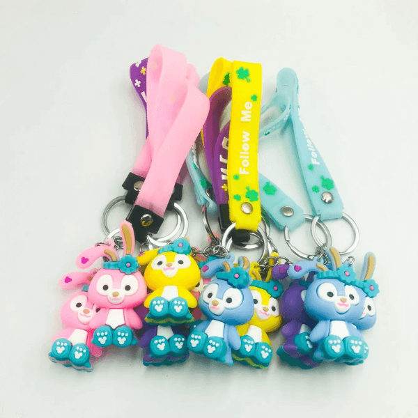 PVC Rubber Cartoon Keyring image 1