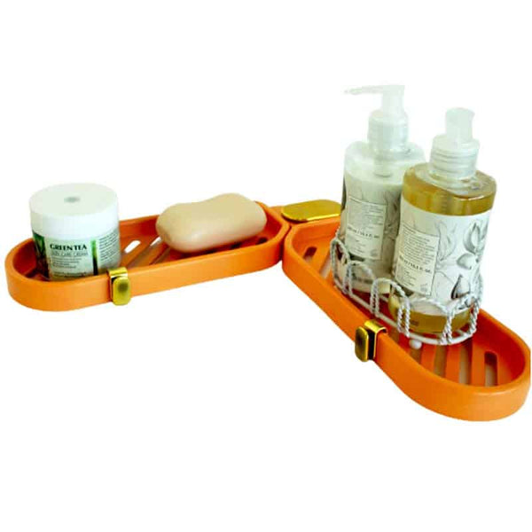 Wall Mounted Adhesive Bathroom Storage Shelf image 0