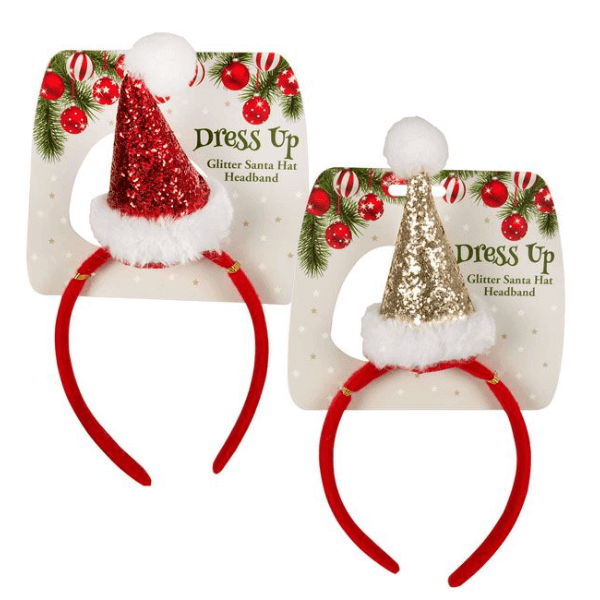 Perfect Dealz Festive Glitter Christmas Headband – 26cm