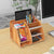 Perfect Dealz 8 Compartment Wooden Desktop Organizer