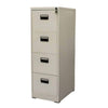 Classic Steel Office File Organizer Drawer with four vertical file storage compartments.