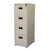 Classic Steel Office File Organizer Drawer with four vertical file storage compartments.