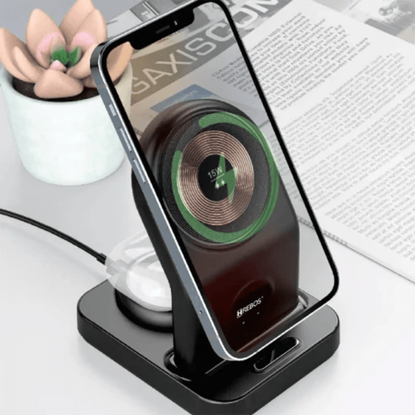 15W 3-in-1 Fast Wireless Charging Station image 1