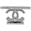 Perfect Dealz Silver Mirrored Diamond Console Table