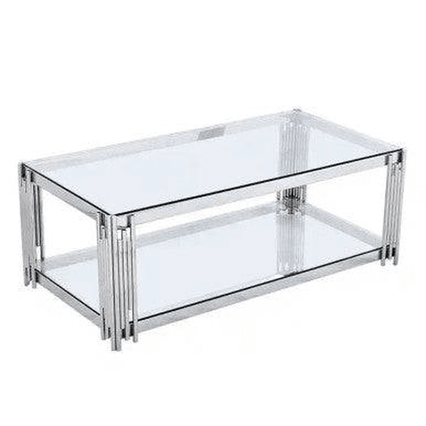 Perfect Dealz Glass Top Coffee Table