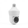 Wireless Wi-Fi Light Bulb Security Camera installed in a standard light socket for surveillance.