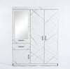 3-Door Freestanding Wardrobe