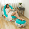 Inflatable Foldable Lounge Chair with Foot Rest image 1