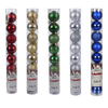 Perfect Dealz Festive Christmas Tree Baubles – 8-Piece Tube (4cm)