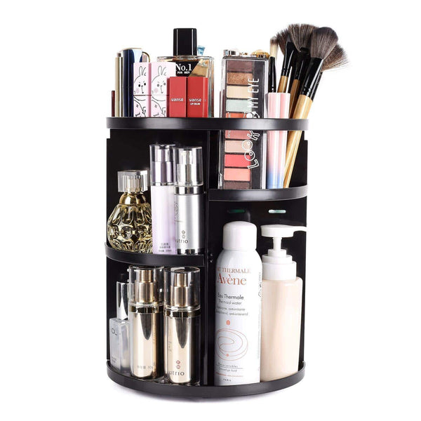 Perfect Dealz DIY 360 Rotating Makeup Organizer Spinning Holder Storage Rack