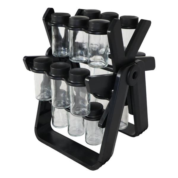 Perfect Dealz 360 Degree Rotating Spice Rack Set with 18 Spice Jars