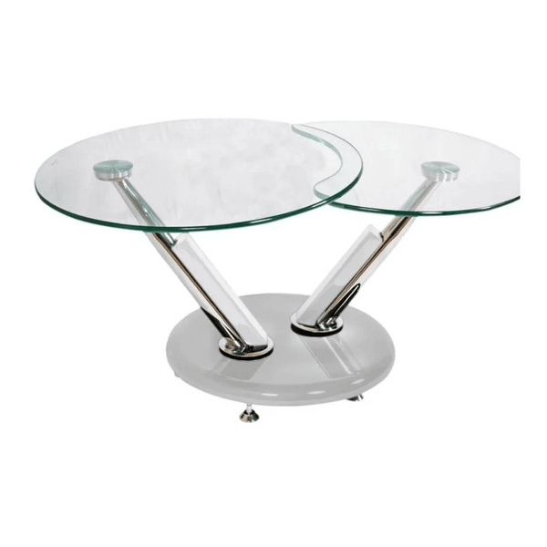 Perfect Dealz Swivel Glass Coffee Table