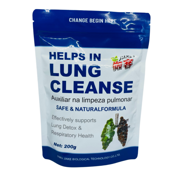 Lung Cleanse Respiratory Support Granules packaging, promoting lung health and respiratory wellness in a natural formula.