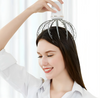Head Massager Battery Version providing scalp relaxation and tension relief, showcasing a user enjoying the gentle vibration.