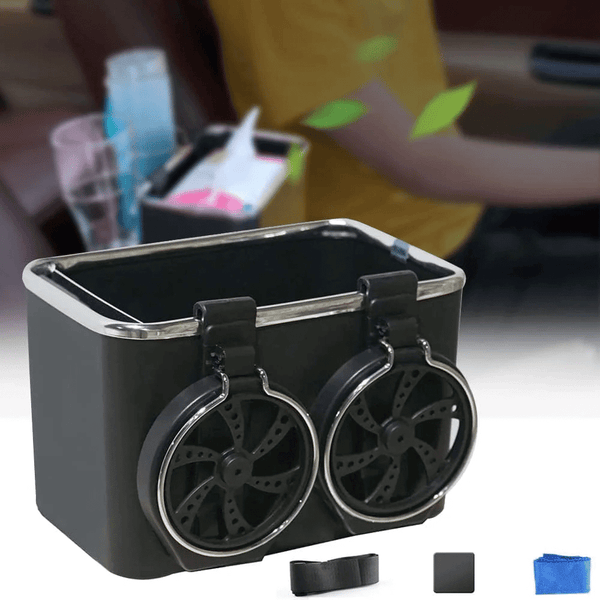 Perfect Dealz Car Armrest Storage Box with Cup Holder
