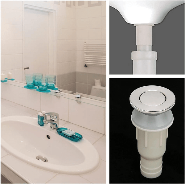 Perfect Dealz Surface Basin Waste Flip Top Basin Drain Unslotted Sink Plug 30mm