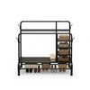 120cm 3-Tier Double-Rail Drying Rack With Wheels