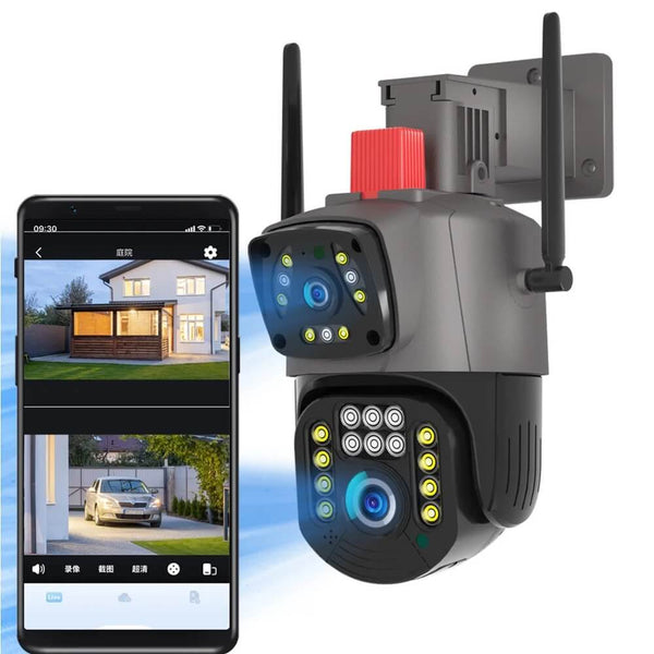 4MP Dual-Lens PTZ Outdoor IP Camera image 0