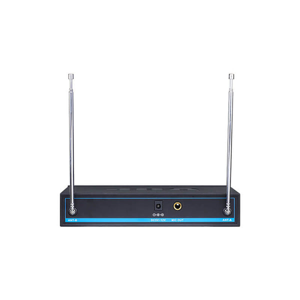 Perfect Dealz Professional 2 Channel VHF Wireless Dual Handheld Microphone System