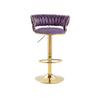 Velvet Swivel Luxury Bar Stool image 9