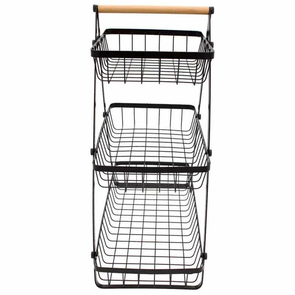 3 Tier Countertop Fruit Basket Holder Decorative Bowl Stand image 4