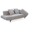 Convertible Sleeper Couch featuring a modern design with adjustable seating and plush cushions, ideal for compact living spaces.