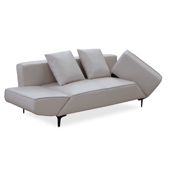 Convertible Sleeper Couch featuring a modern design with adjustable seating and plush cushions, ideal for compact living spaces.