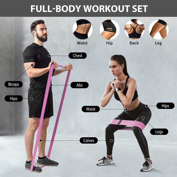 Perfect Dealz Hip Resistance Exercise Band 3Pcs