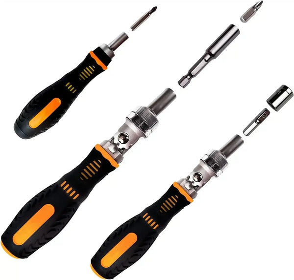 Perfect Dealz 61pcs Socket Screwdriver Bit Set With Rotatable Ratchet Handle and Storage Case
