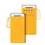 16800MAH Super Fast Charging Power Bank in vibrant yellow with built-in cables for quick device charging.