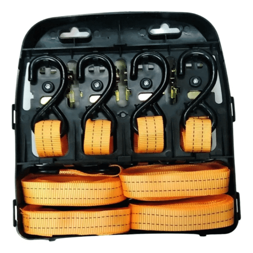 Perfect Dealz 4-Pack Heavy-Duty Ratchet Straps