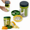 3 in 1 Handheld Vegetable Spiral Slicer for easy vegetable preparation and creative food presentation.