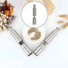Chef Master Adjustable Salt & Pepper Grinder shown with spices and decorative elements.