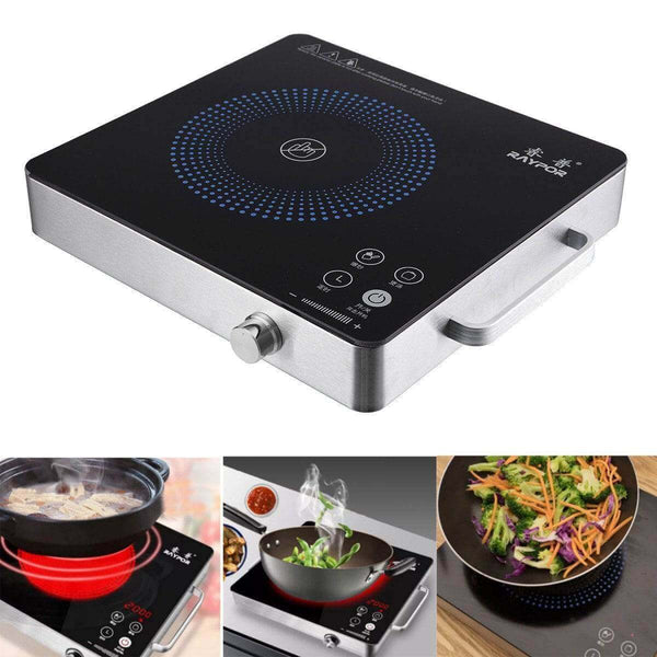 2200W Electric Cooktop Kitchen Burner with touch controls and sleek design for efficient cooking.