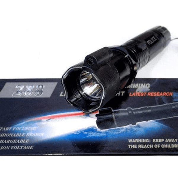 Perfect Dealz Million Volt Tactical Rechargeable Stun Gun Flashlight with Laser