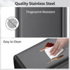Stainless Steel Open Top Trash Can