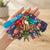 3D Superhero Character Keychain with Marvel characters attached to colorful keychains.