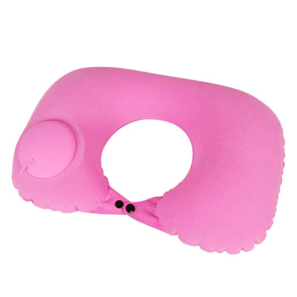 Air Pump U-Shape Washable Inflatable Travel Neck Pillow image 6