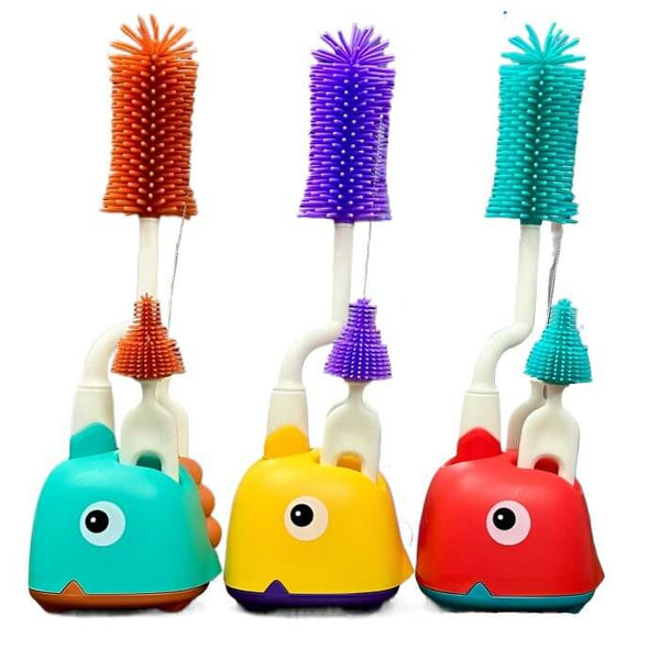 3pcs Set Baby Bottle Cleaning Brush image 1