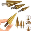 Perfect Dealz 3 Piece High Speed Steel Step Drill Set