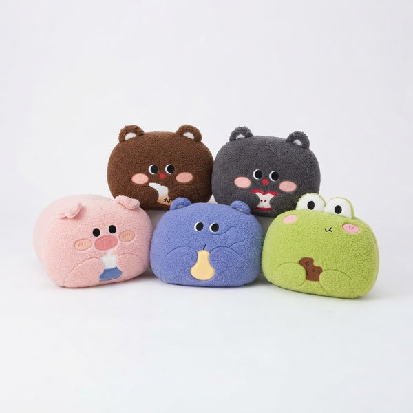 Colorful Animal Plush Pillow collection featuring cute animal designs, perfect for decoration and comfort.